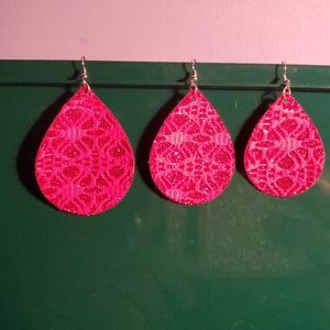 Laced Glitter Earrings